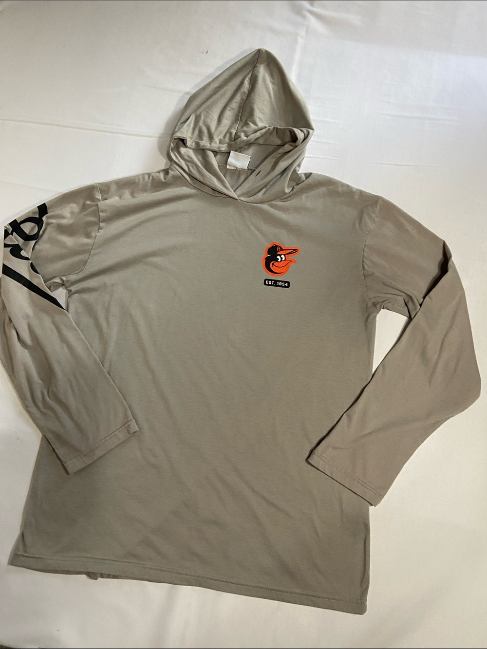 Baltimore Orioles Unisex XL Lightweight Grey Long Sleeve 2023 Hoodie Baseball